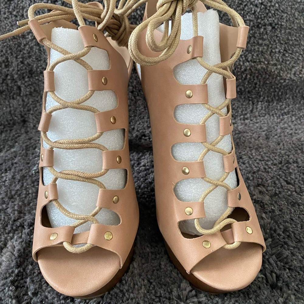Lace-Up Heels